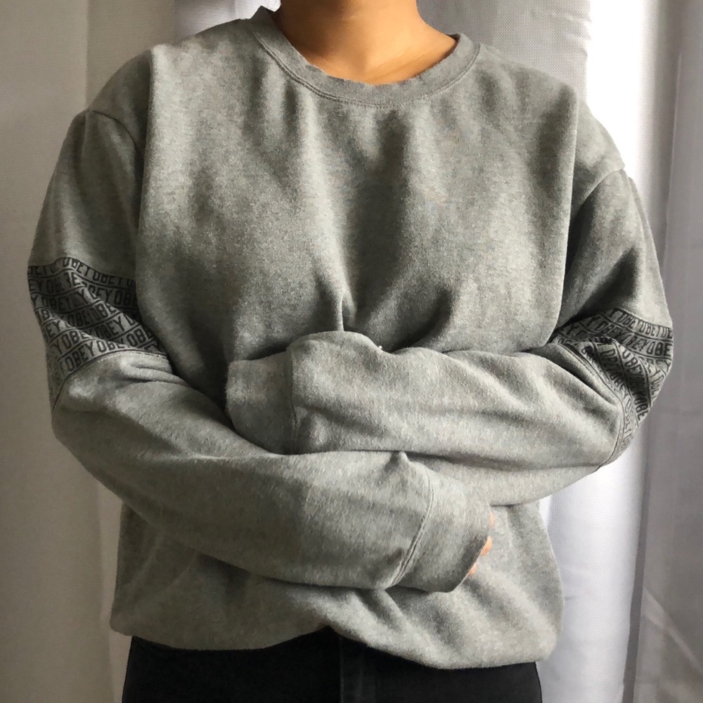 Obey Gray Crewneck